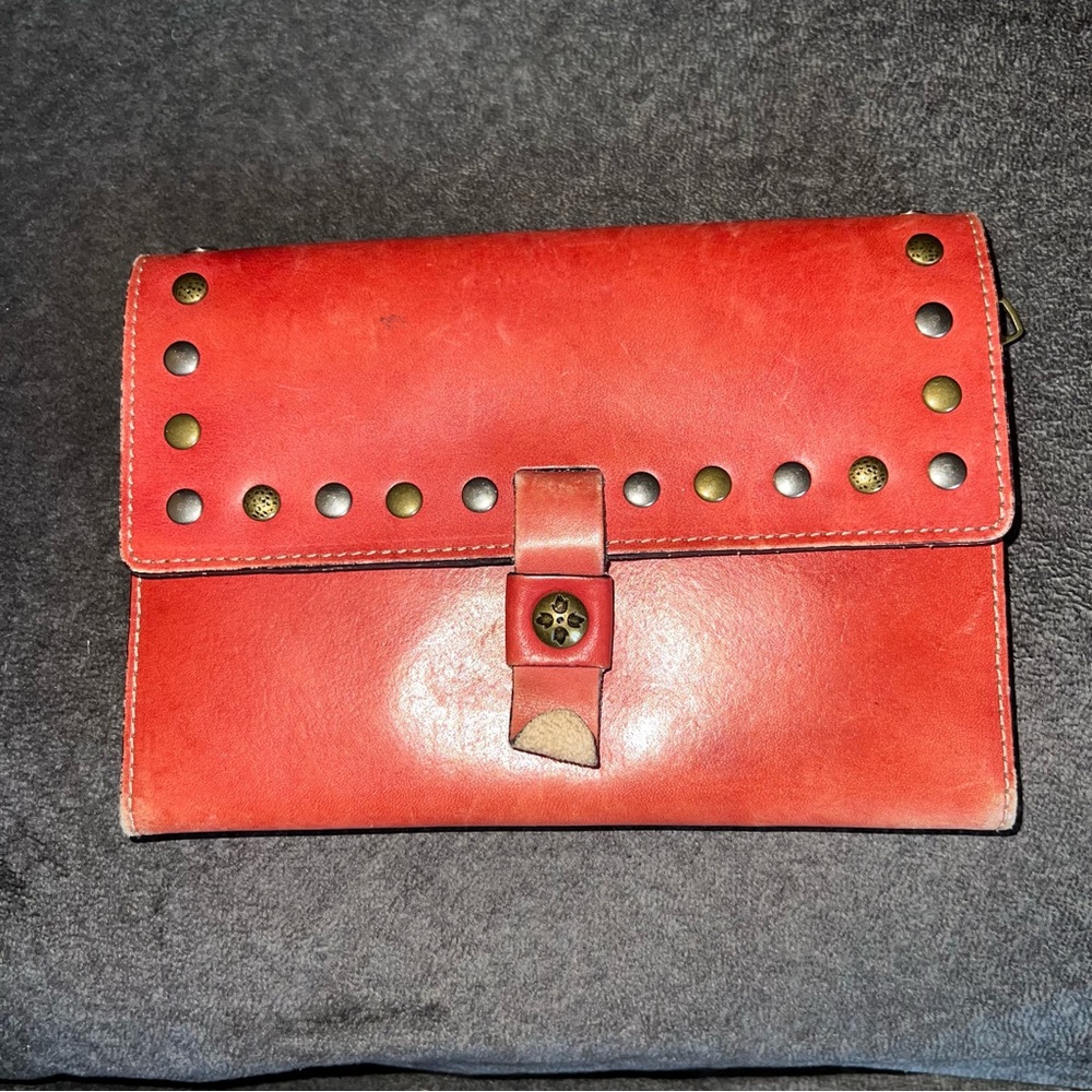 Patricia Nash Redish Brown Rivet Wallet
